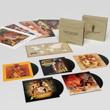 John Williams (geb. 1932): Indiana Jones: The Complete Collection, 10 LPs