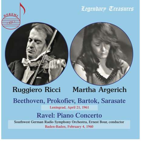 Ruggiero Ricci &amp; Martha Argerich - Legendary Treasures, CD
