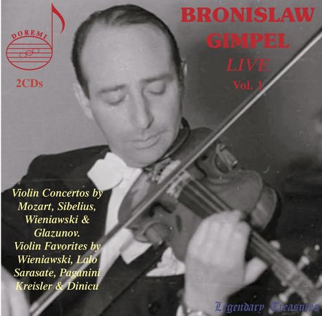 Bronislaw Gimpel - Legendary Treasures Vol.1, 2 CDs