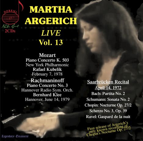 Martha Argerich - Legendary Treasures Vol.13, 2 CDs