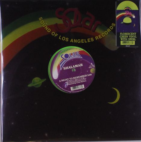 Shalamar: Night To Remember/ Make That Move (Florescent Green Swirl Vinyl), Single 12"