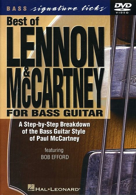 John Lennon: Best Of Lennon & Mccartney Bass Signature Licks Dvd, Noten