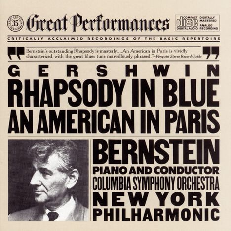 Gershwin/Bernstein: Rhapsody In Blue / An Ameri..., CD