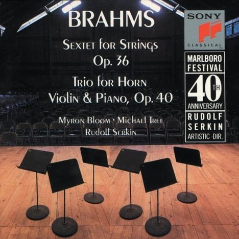 Johannes Brahms (1833-1897): Streichsextett Nr.2 op.36, CD