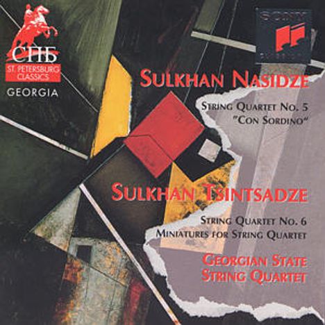 Sulkhan Nasidze (1927-1996): Streichquartett Nr.5 "Con Sordino", CD