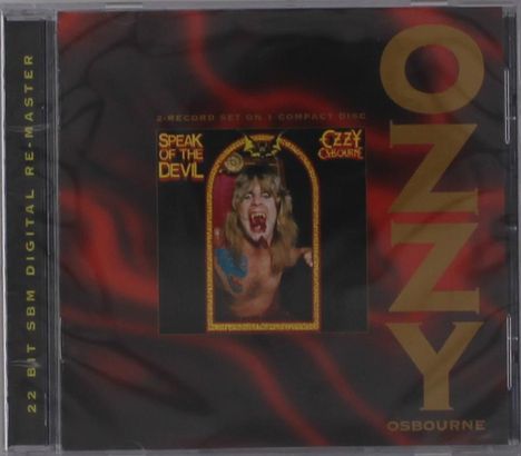 "Speak of the Devil" steht in gelb. Eine Illustration zeigt eine schreiende Person mit vampirartigen Zähnen und langen Haaren.