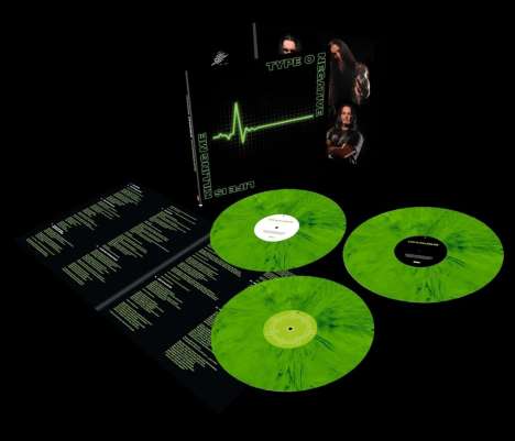 Type O Negative: Life Is Killing Me (20th Anniversary) (ROG Limited Edition) (Green &amp; Black Mixed Vinyl), 3 LPs