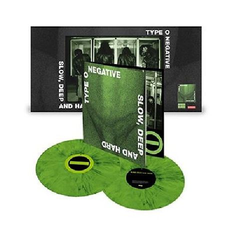 Type O Negative: Slow, Deep And Hard (Limited 30th Anniversary Edition) (Green &amp; Black Mixed Vinyl), 2 LPs