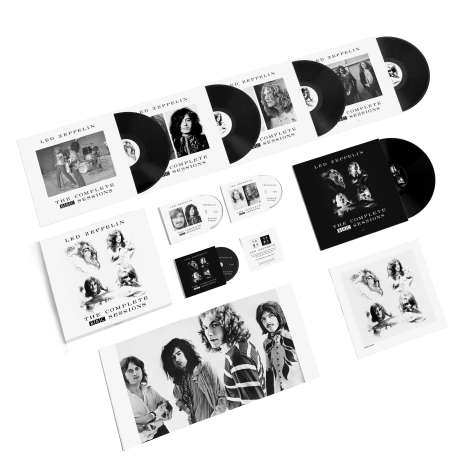 Led Zeppelin: The Complete BBC Sessions (remastered) (180g) (Limited-Edition-Deluxe-Box-Set), 5 LPs und 3 CDs
