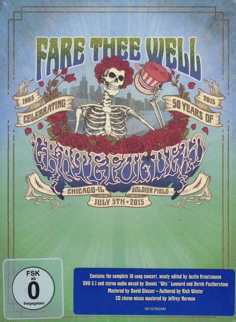 Grateful Dead: Fare Thee Well - July 5th, 2015, 3 CDs und 2 DVDs