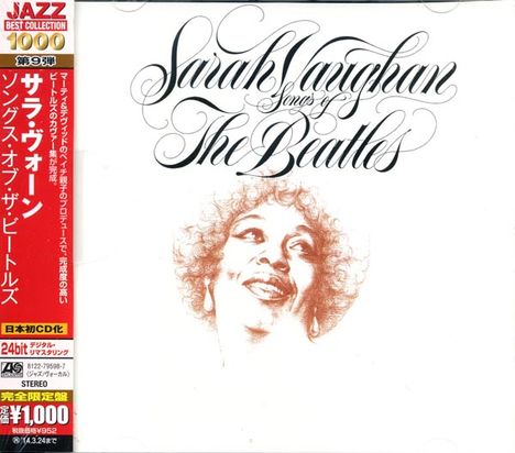 Sarah Vaughan (1924-1990): Songs Of The Beatles, CD