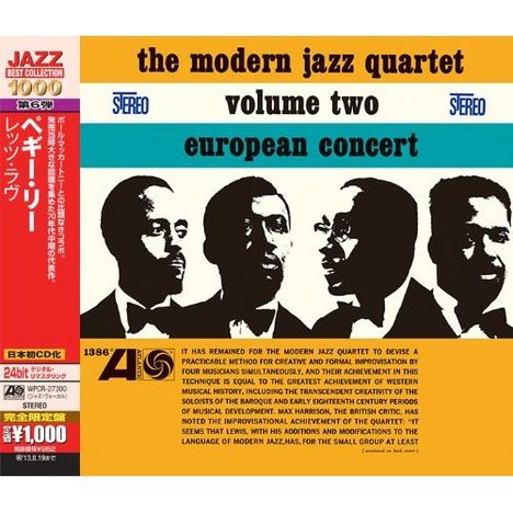 The Modern Jazz Quartet: European Concert Volume Two, CD