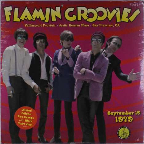 The Flamin' Groovies: Live From The Vaillancourt Fountains: 9/19/79 (Limited-Edition) (Orange W/ Black Swirl Vinyl), LP