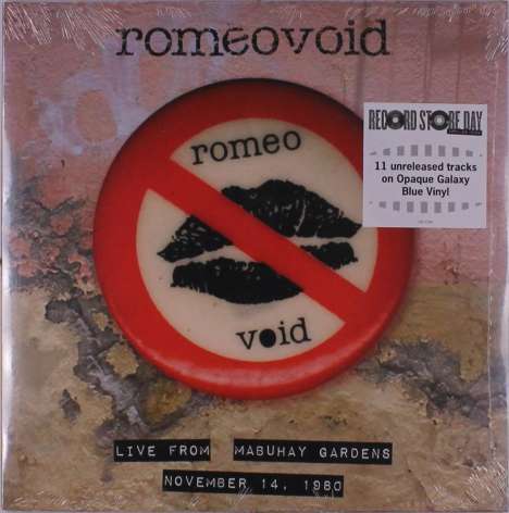 Romeo Void: Live From The Mabuhay Gardens November 14, 1980 (RSD) (Opaque Galaxy Blue Vinyl), LP