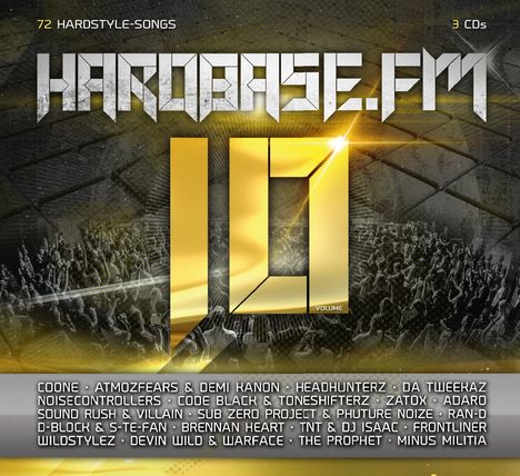 HardBase.FM Vol.10, 3 CDs