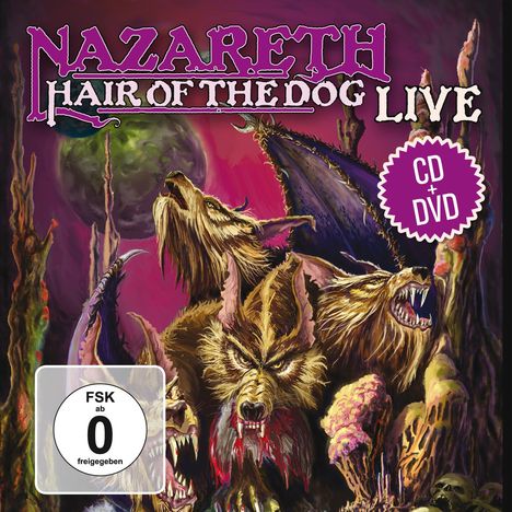 Nazareth: Hair Of The Dog Live (CD + DVD), 1 CD und 1 DVD