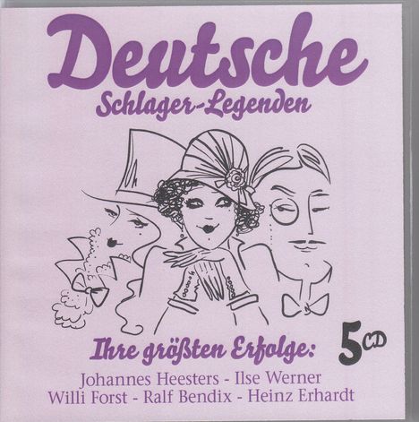 Deutsche Schlager-Legenden, 5 CDs