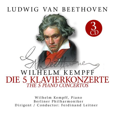 Ludwig van Beethoven (1770-1827): Klavierkonzerte Nr.1-5, 3 CDs