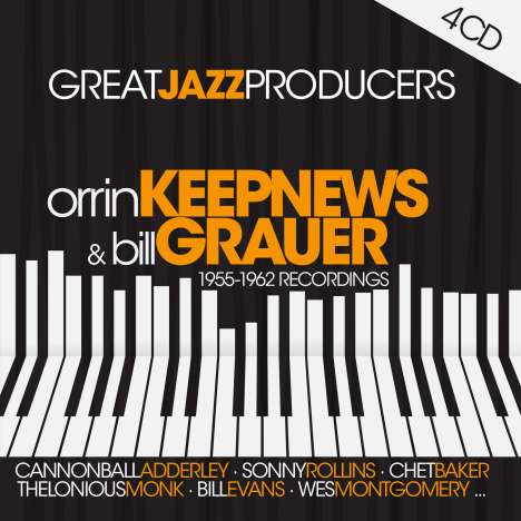 Great Jazz Producers: O.Keepnews &amp; B.Grauer 1955 - 1962 Recordings, 4 CDs