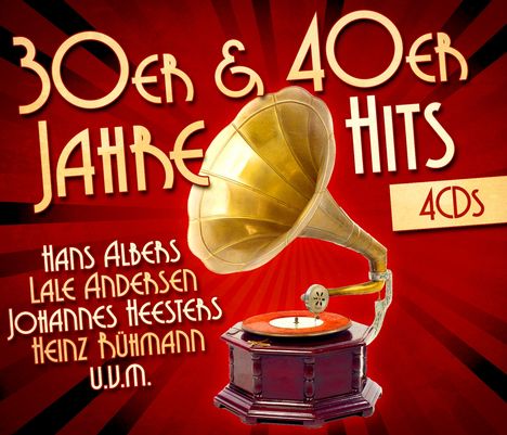 30er &amp; 40er Jahre Hits, 4 CDs