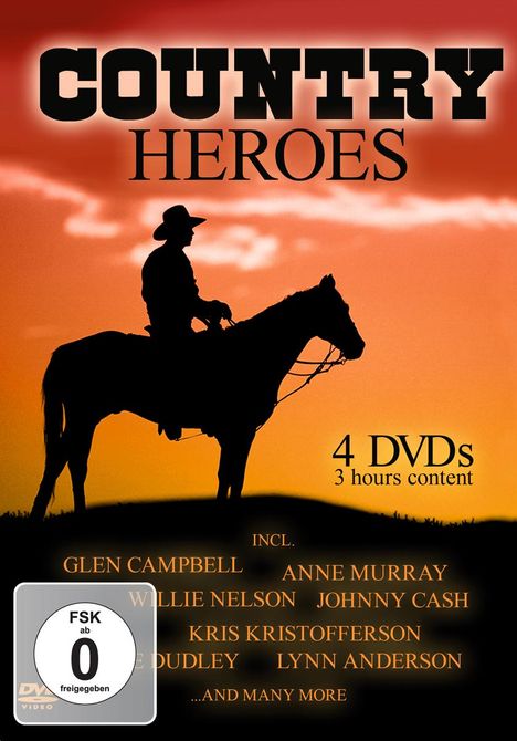Country Heroes, 4 DVDs