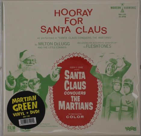 Hooray For Santa Claus (Green Vinyl), 1 Single 7" und 1 DVD