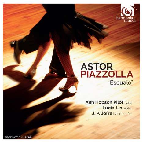 Astor Piazzolla (1921-1992): Tangos für Bandoneon, Harfe &amp; Violine "Escualo", CD