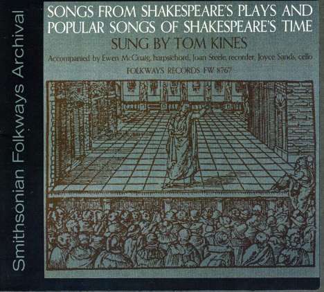 Tom Kines: Filmmusik: Songs From Shakespeare's Plays, CD