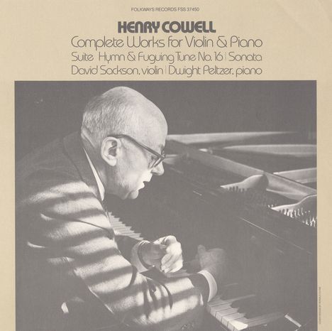 Henry Cowell (1897-1965): Sämtliche Werke für Violine & Klavier, CD