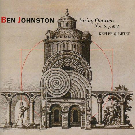 Ben Johnston (1926-2019): Streichquartette Nr.6-8, CD