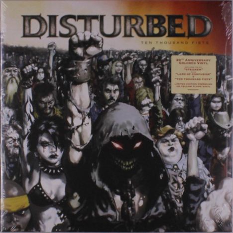 Disturbed: Ten Thousand Fists (20th Anniversary) (Limited Edition) (Yellow Flame Vinyl), 2 LPs
