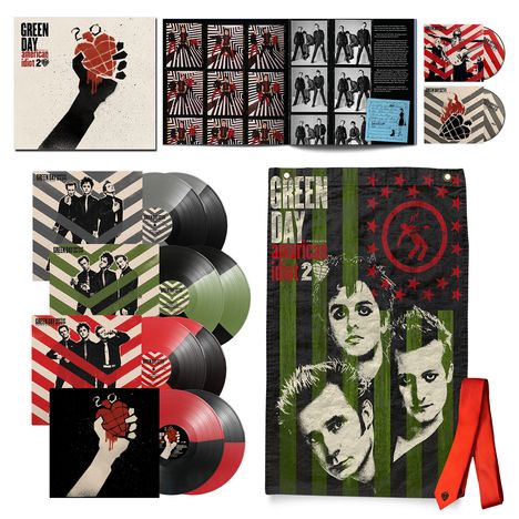 Green Day: American Idiot (20th Anniversary Deluxe Edition) (Colored Vinyl), 8 LPs und 2 Blu-ray Discs