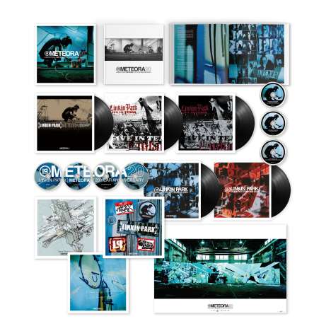 Linkin Park: Meteora (20th Anniversary Edition) (Limited Super Deluxe Box Set), 5 LPs, 4 CDs und 3 DVDs