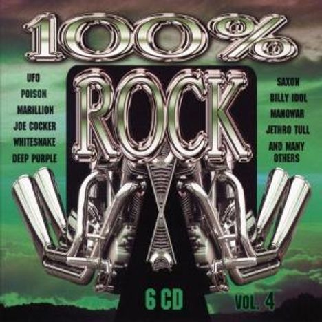100% Rock Vol. 4, 6 CDs