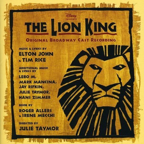 Original Broadway Cast: The Lion King (Musical), CD