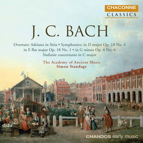 Johann Christian Bach (1735-1782): Symphonien op.6,6 &amp; op.18 Nr.1 &amp; 4, CD