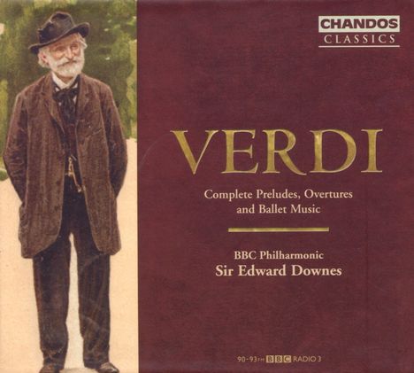 Giuseppe Verdi (1813-1901): Sämtliche Ouvertüren,Vorspiele &amp; Ballettmusiken, 4 CDs