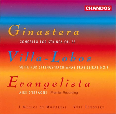 Jose Evangelista (geb. 1943): Airs d'Espagne f.Streichorchester, CD