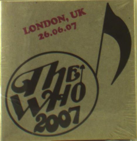 The Who: Live: London, UK 26.06.07, 2 CDs