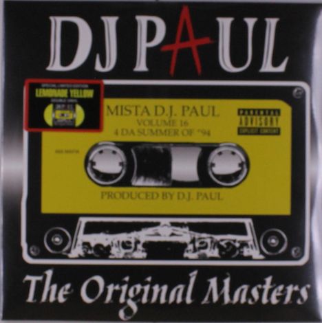 DJ Paul: Original Masters: Vol 16 (Limited Edition) (Lemonade Yellow Vinyl), 2 LPs
