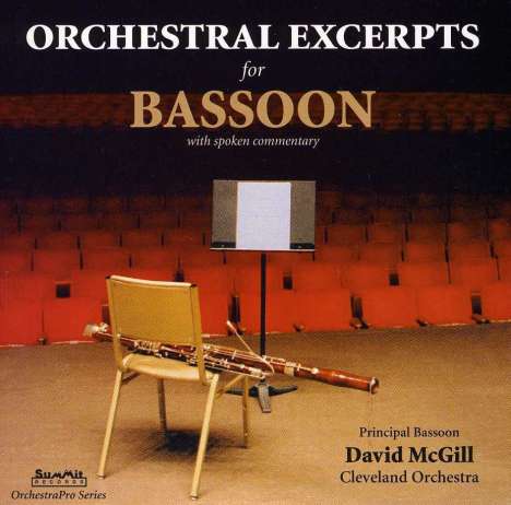 David McGill - Orchesterauszüge für Fagott, CD