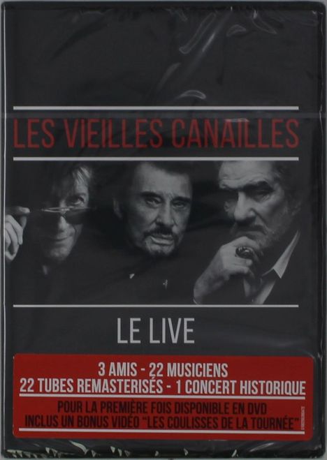 Jacques Dutronc, Johnny Hallyday &amp; Eddy Mitchell: Les Vieilles Canailles: Le Live 2017, DVD