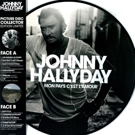 Johnny Hallyday: Mon Pays C'est L'amour (Limited Edition) (Picture Disc), LP