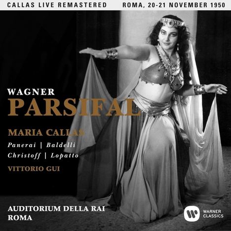 Richard Wagner (1813-1883): Parsifal (gekürzte Fassung in ital.Spr.) (Remastered Live Recording 20./21.11.1950), 3 CDs