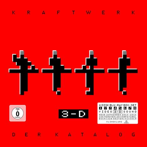 Kraftwerk: 3-D Der Katalog, 4 Blu-ray Discs