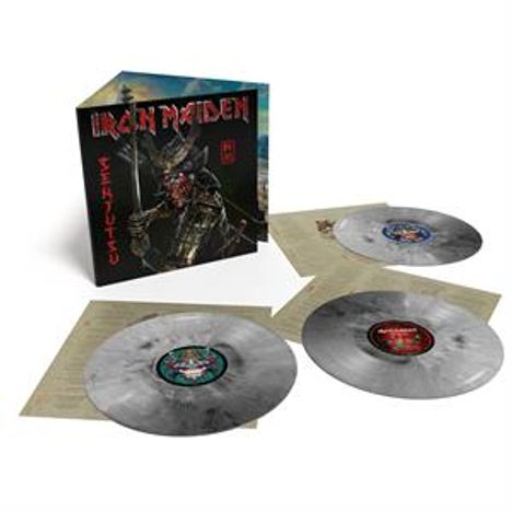 Iron Maiden: Senjutsu (180g) (Limited Edition) (Silver &amp; Black Marbled Vinyl), 3 LPs