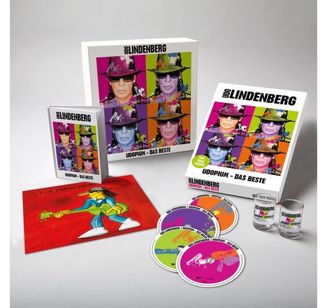 Udo Lindenberg: UDOPIUM - Das Beste (Limitierte Fanbox), 4 CDs und 1 Merchandise