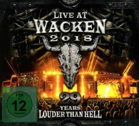Live At Wacken 2018: 29 Years Louder Than Hell, 2 CDs und 2 DVDs