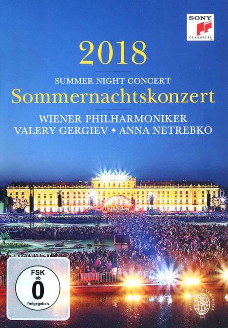 Wiener Philharmoniker - Sommernachtskonzert Schönbrunn 2018, DVD