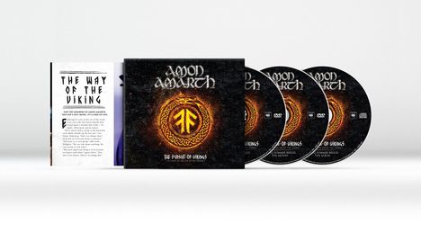 Amon Amarth: The Pursuit Of Vikings: 25 Years In The Eye Of The Storm, 1 CD und 2 DVDs